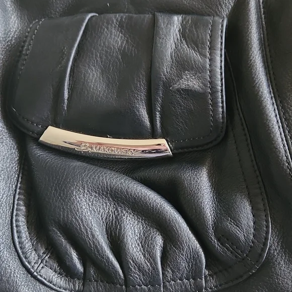 Medium black b malowsky leather bag - Picture 2 of 11